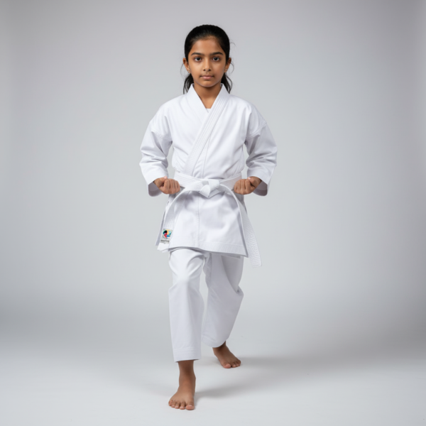 Whisk_5b165962171721cbe8b48f31db550d54dr Premium Karate Training Uniform (कराटे ड्रेस)
